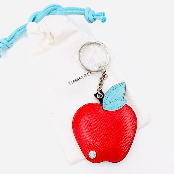 Tiffany & Co. Apple Leather Keychain - Picture 9 of 9